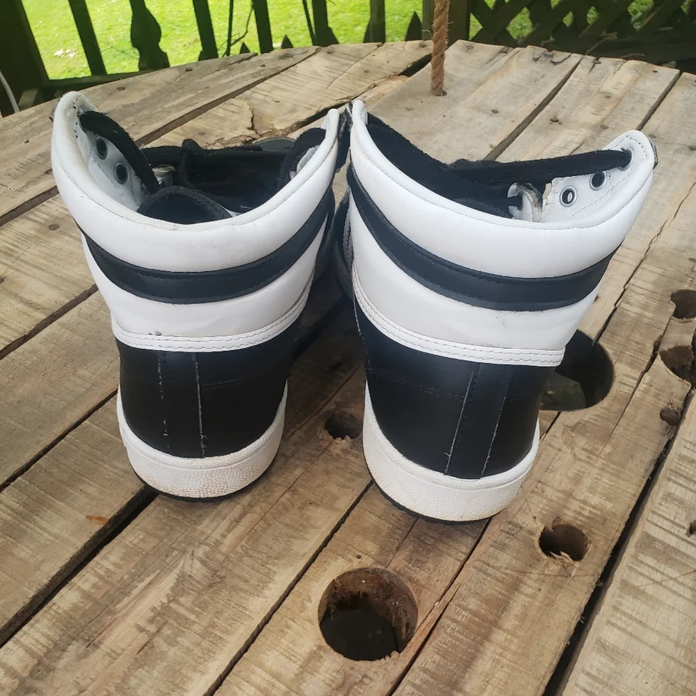 Adidas Black and White Top 10 High-Top Sneakers - Picture 3 of 6